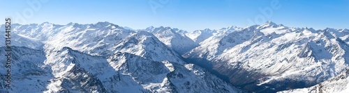 Panorama: Österreichische Alpen im Winter