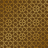 Arabic pattern gold style. Traditional arab east geometric decorative background.