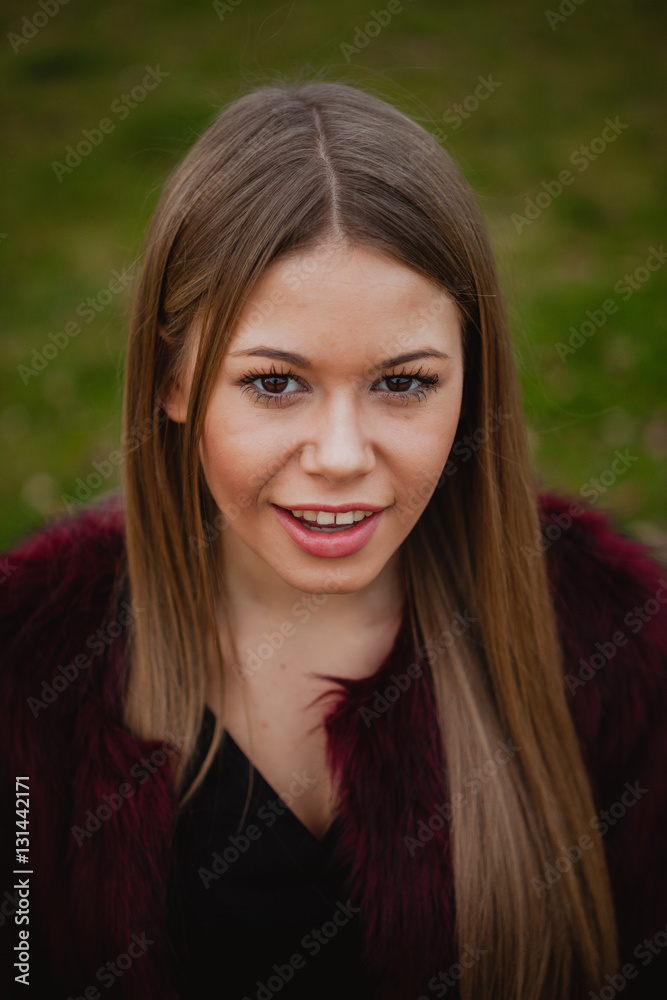 Beautiful portrait of a blonde girl Beautiful portrait of a blonde girl
