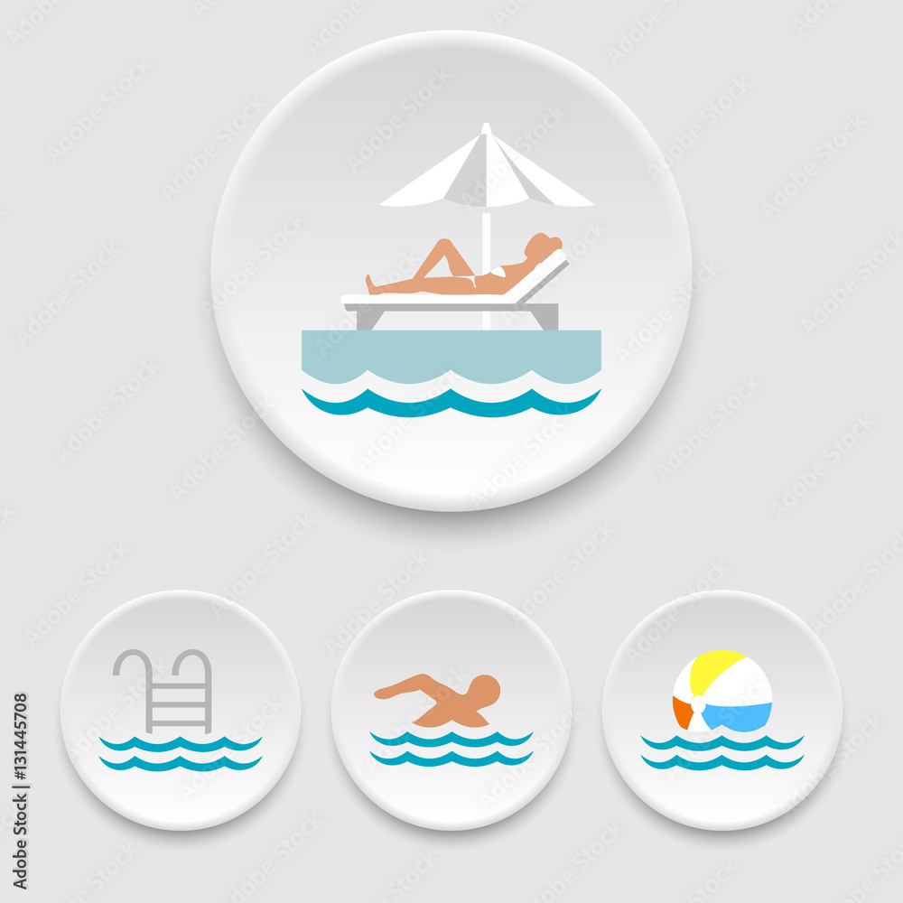 Swimming-pool icons