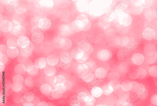 Pink abstract background with bokeh  © katueng