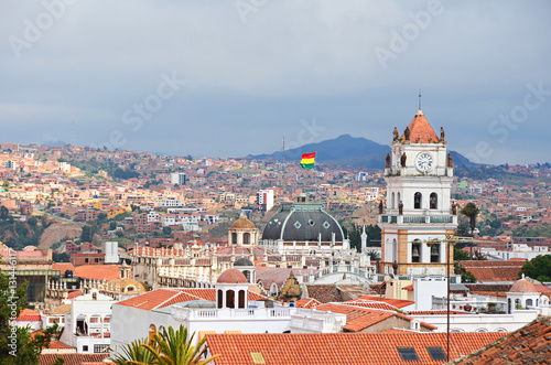View of the Bolivian capital city of Sucre 
 photo