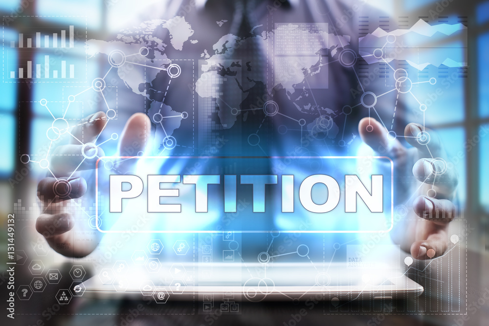 Businessman using tablet pc and selecting petition. Businessman using tablet pc and selecting petition.