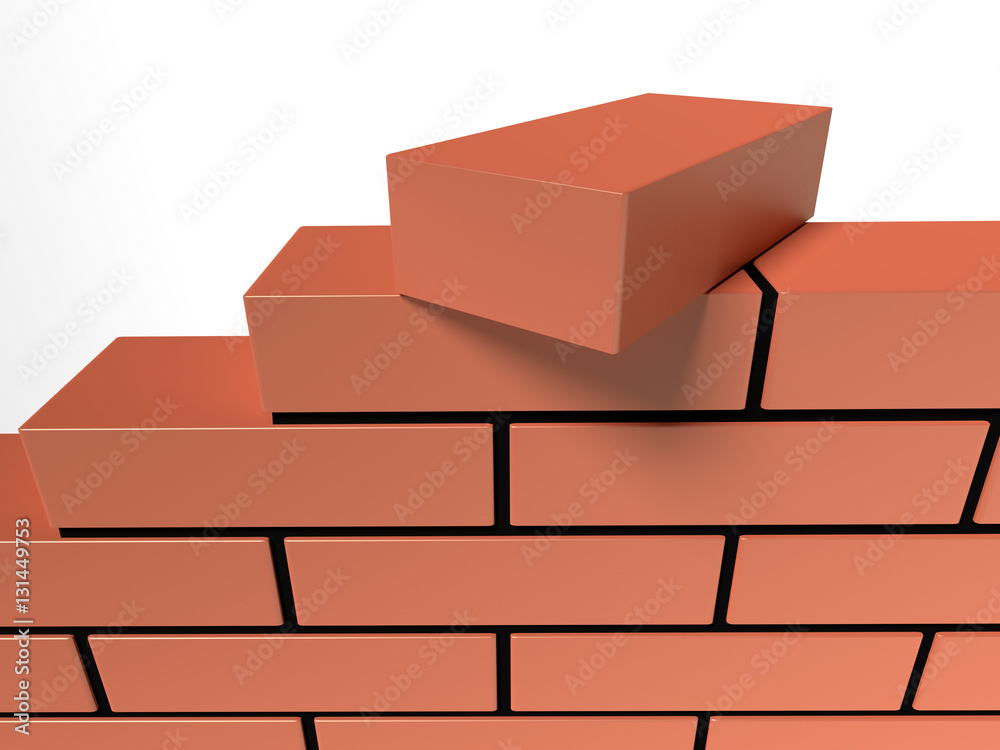Part of brick wall