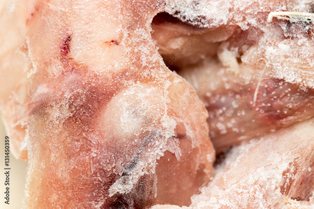 Fototapeta premium frozen chicken as a background