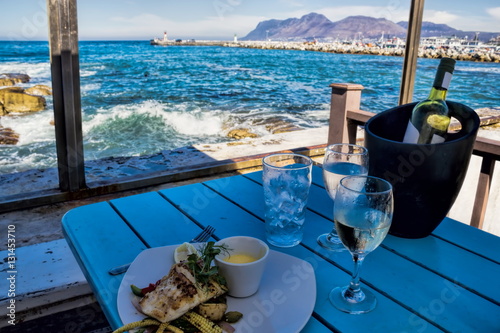 Obraz na płótnie Südafrika, Fischgericht w salonie