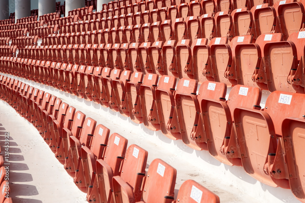 Naklejka premium Stadium seats.
