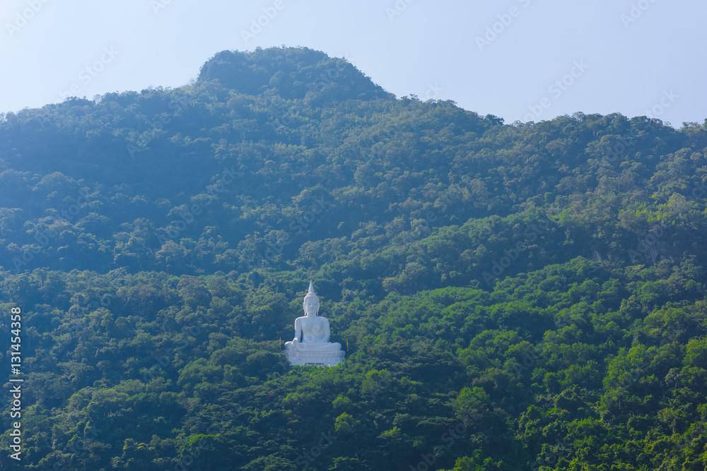 White Buddha statue