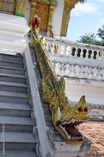 Escalier pagode Haw Pha Bang -  Luang Prabang - Laos photo