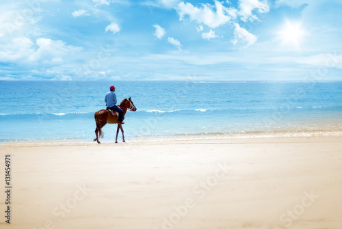 ride on the beach on a sunny day