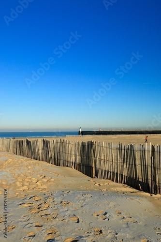 beach of Calais in winter , Blériot Plage , Pas de Calais, hauts de Seine , France  © sofifoto