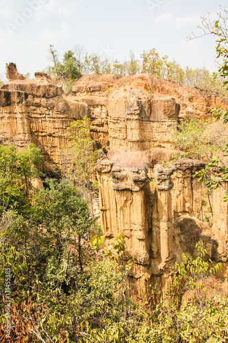 Obraz na płótnie Pha Chor (Canyon), in national park which is Unseen Thailand at Chiangmai province, Thailand. w salonie