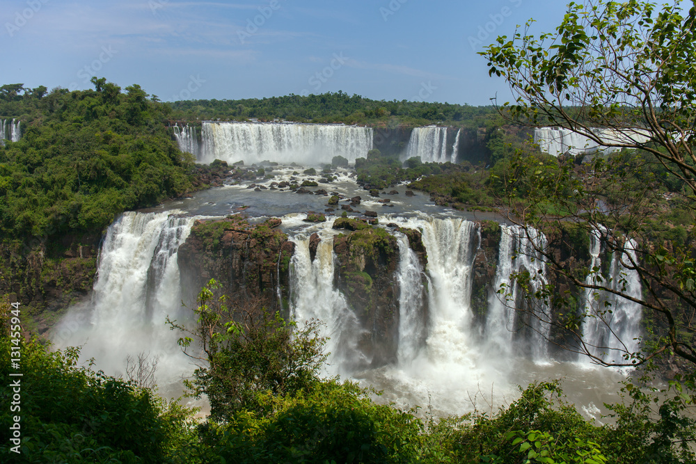 great Iguazu Falls. Natural Wonder of the World