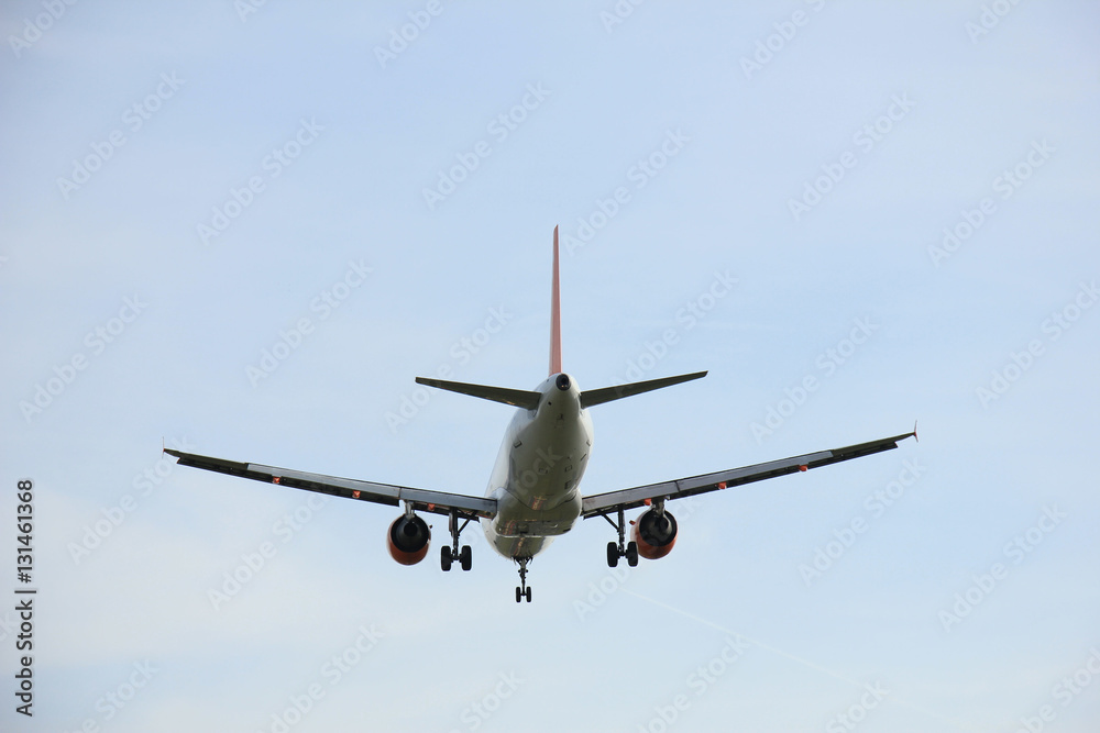 Plane approaching runway