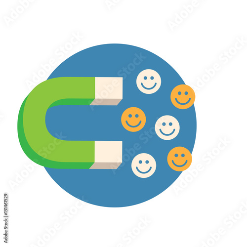 Inbound Marketing Graphic with Magnet