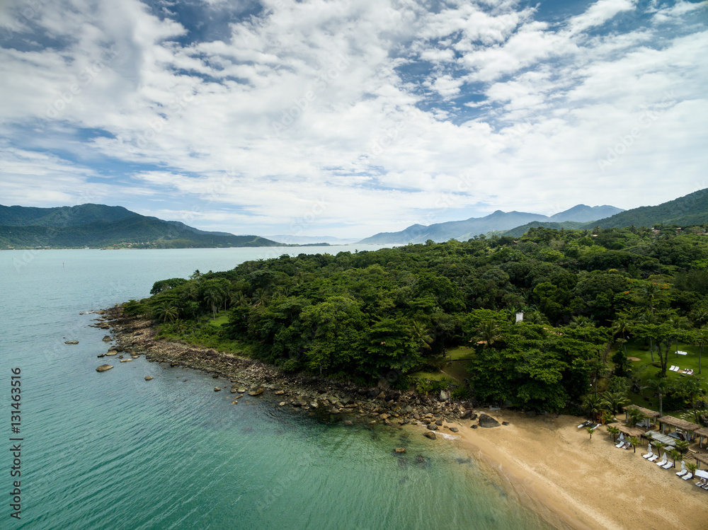 Aerial View of in Ilhabela, Sao Paulo, Brazil