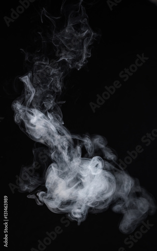 Smoke on a black background. Screen blend mode