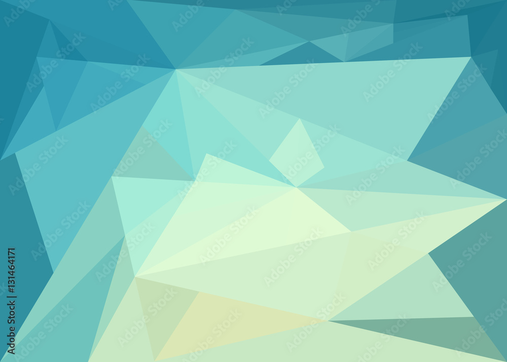 Fototapeta premium abstract background with turquoise triangles