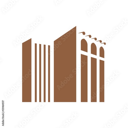 building logo vector. middle east style building.