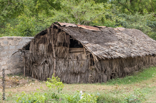 Makuti Roofed Building in Kenya