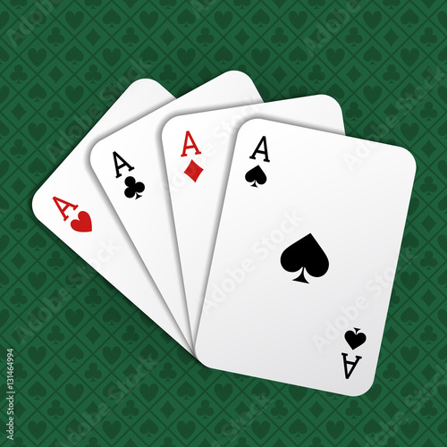 Realistic Playing Cards Aces Of All Stripes