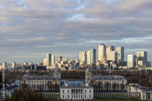 London Royal Naval College and Canary Wharf