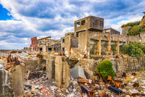 Gunkanjima Deserted Japanese Island photo