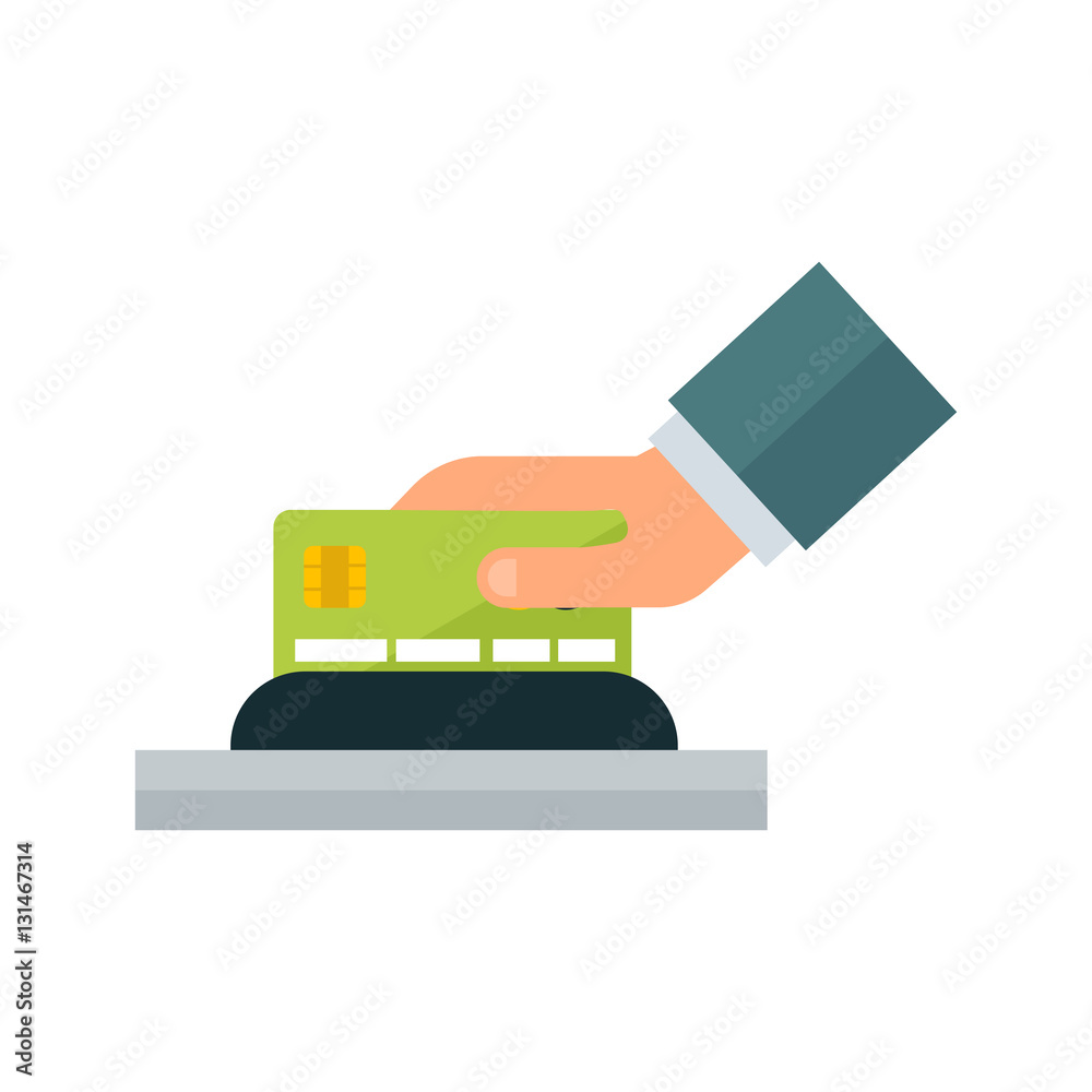 Payment acceptance vector illustration. Payment acceptance vector illustration.