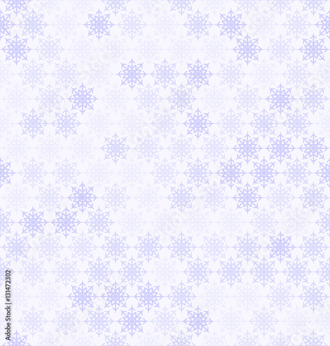 Snowflake pattern. Seamless vector winter background