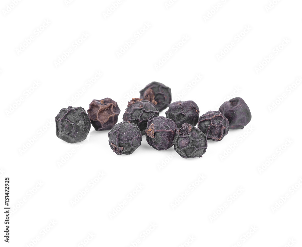black pepper on white background black pepper on white background