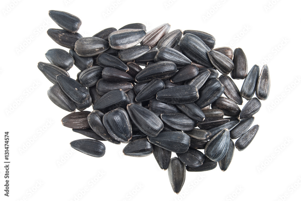 Sunflower seeds isolated on white Sunflower seeds isolated on white