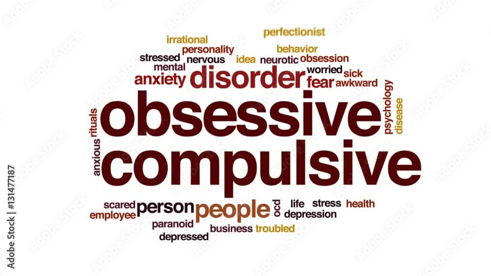 Obsessive compulsive animated word cloud. Obsessive compulsive animated word cloud.