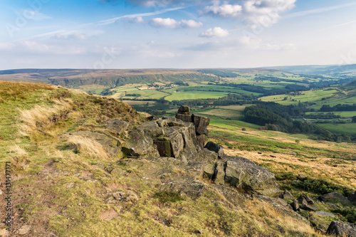 Obraz na plátně Wainstones, North Yorkshire, UK