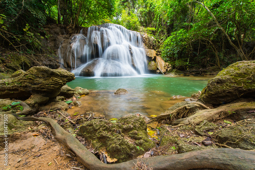 Waterfalls in the tropical rain forest  in Thailand