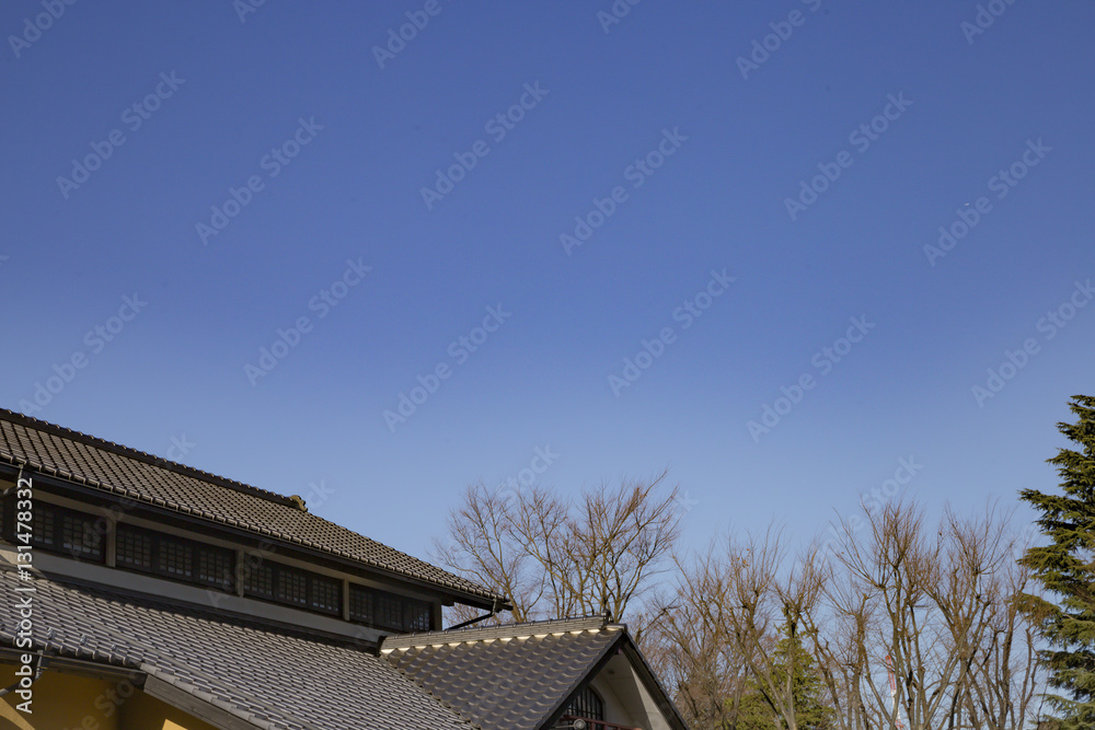 Japanese house in the tile