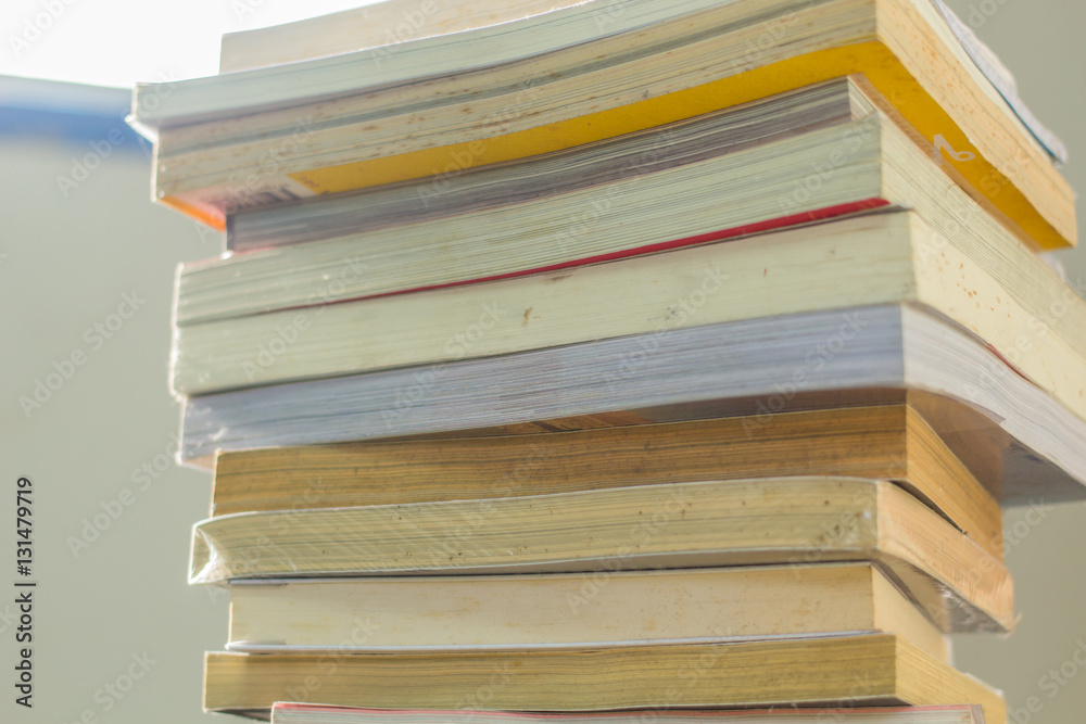 Fototapeta premium Old books stacked