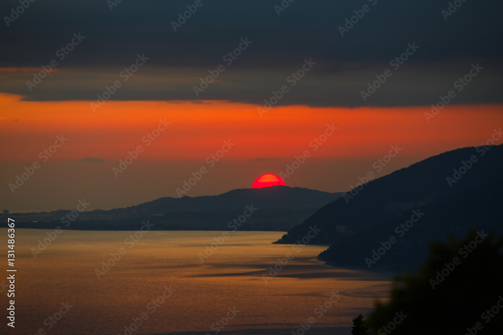 Sunset in Gagra, Abkhazia