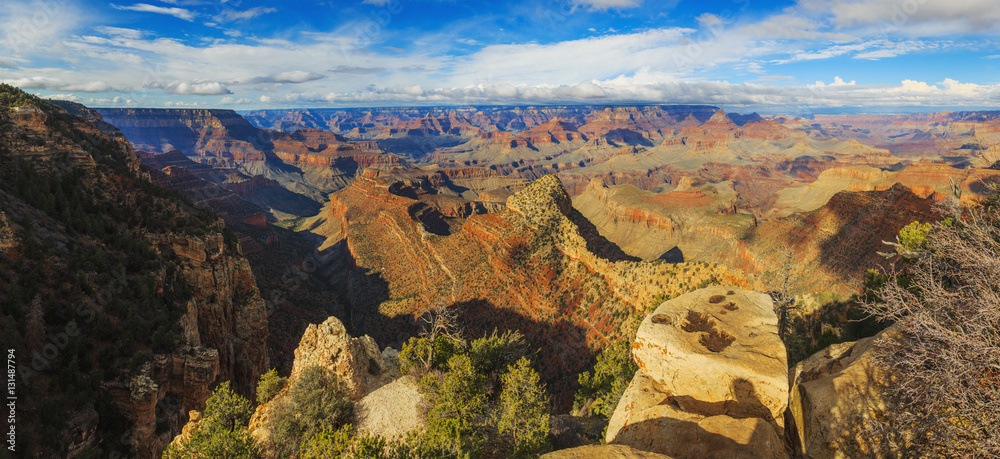 Excellent scenic view of breathtaking landscape in Grand Canyon