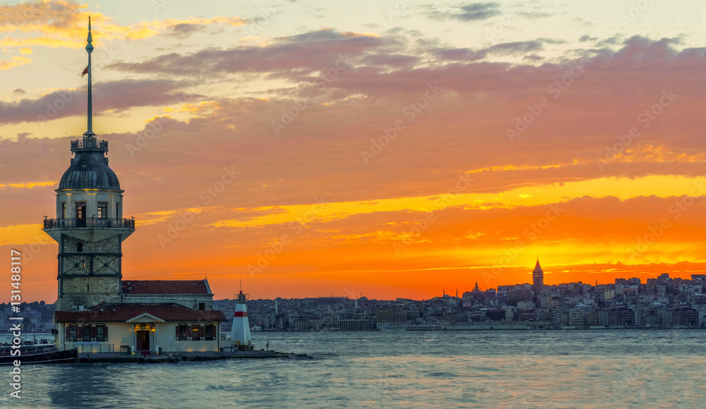 Sunset at the Maiden's Tower
