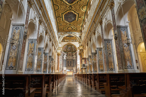 interior of the Cathedral of St Andrea, Amalfi, Italy