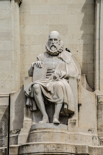 Monument of Miguel Cervantes on Plaza de Espana. Madrid, Spain.