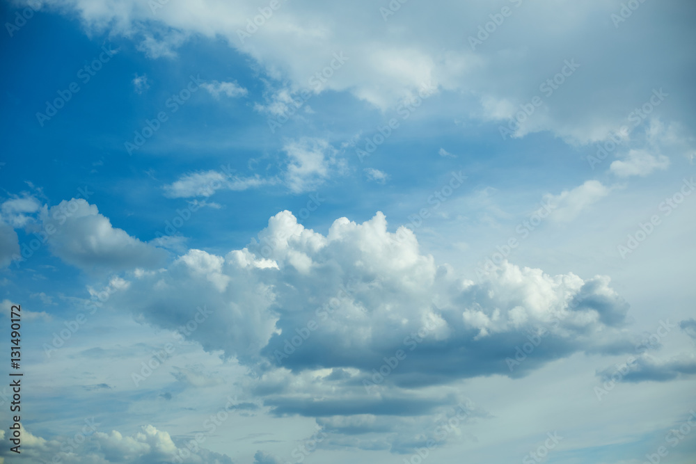 Clouds and blue sky background