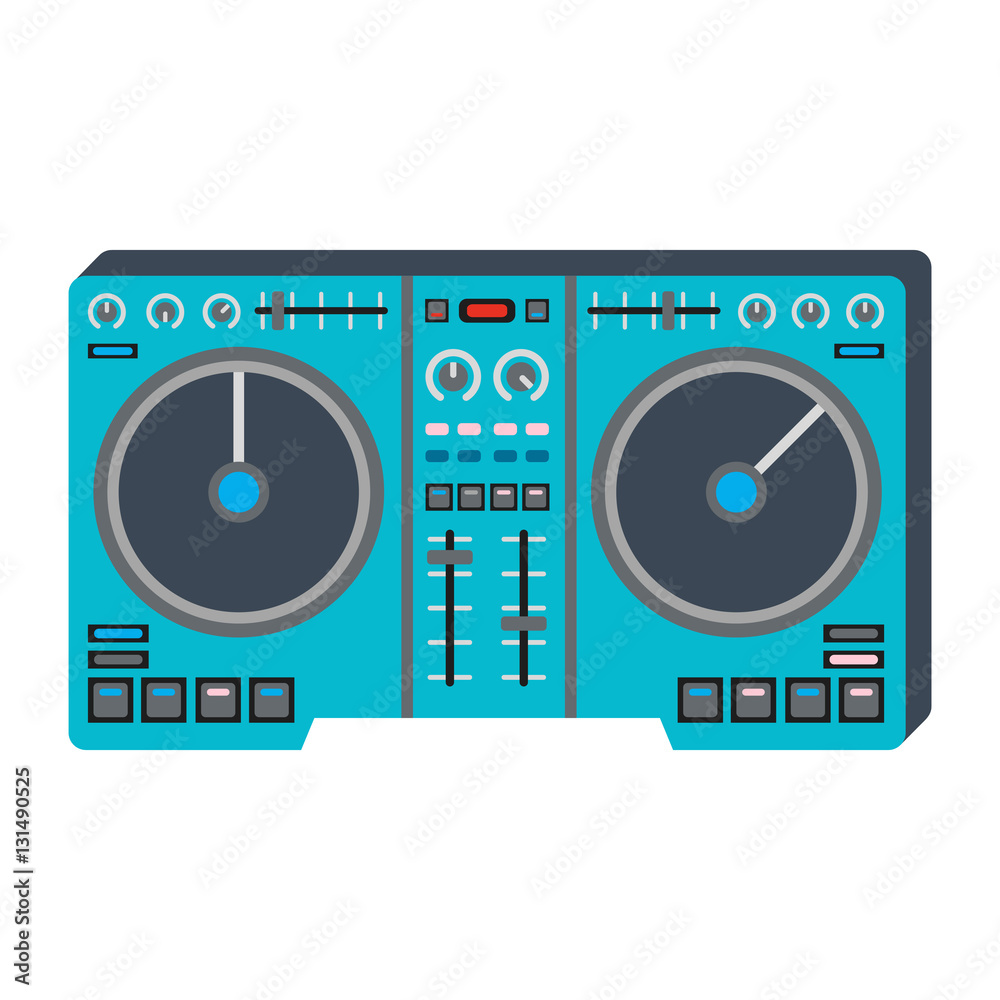 Fototapeta premium Dj music equipment icon