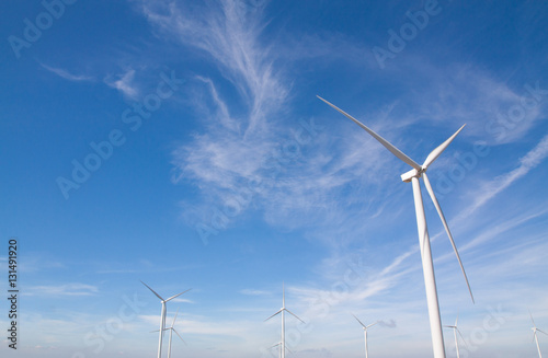 wind turbines in the oiz eolic park photo