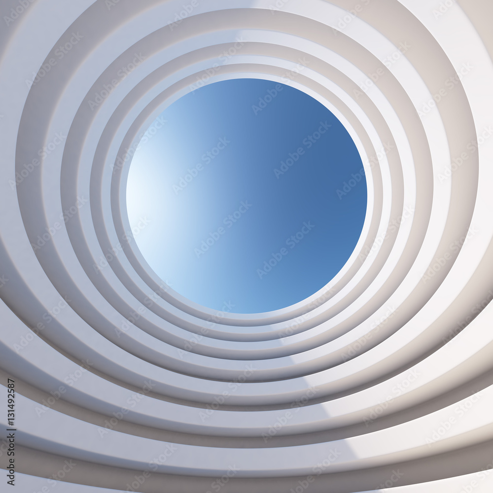 Obraz premium Abstract 3d architecture levelled tower background.