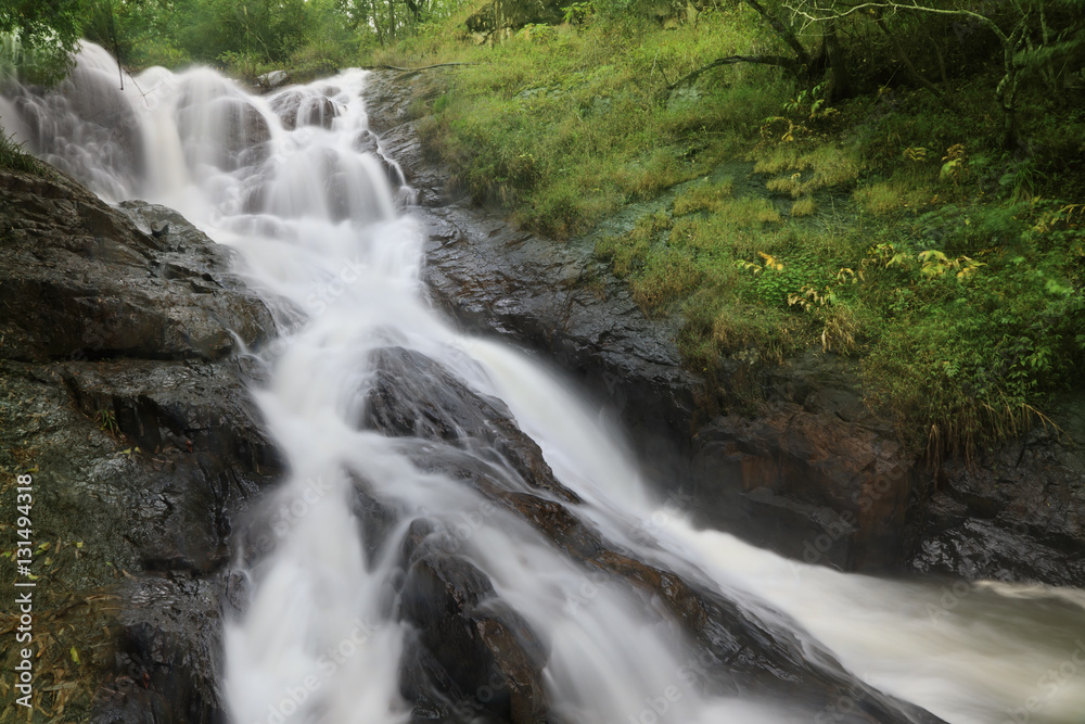 Beautiful Datanla waterfall in Dalat, Vietnam