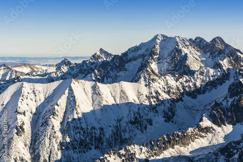 Tatra giants in winter.