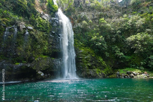 WATERFALL OF the VEIL OF THE BRIDE , REUNION ISLAND, FRANCE
