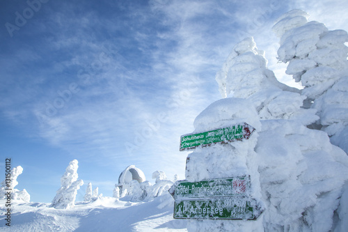 Wanderwege im Winter, Grosser Arber im Bayerischen Wald