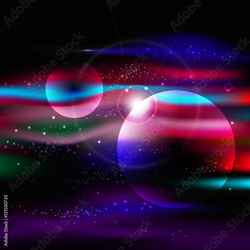 space background with stars nebula, milky way